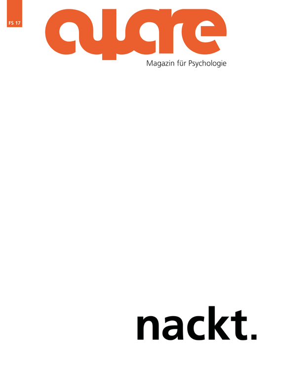 Cover der Ausgabe FS 17 (Weißer Grund mit schwarzem Titel: "nackt.")