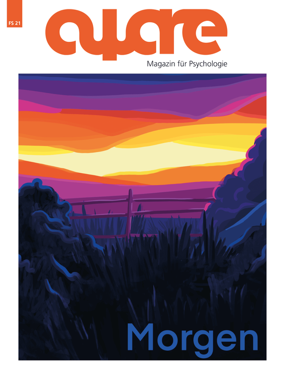 Cover der Ausgabe FS 21 (Ausblick in einen Sonnenaufgang. In der echten unteren Ecke steht der Titel "Morgen".)